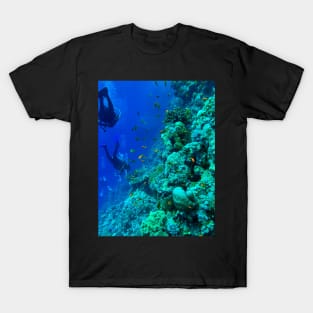 Coral reef and scuba diver T-Shirt